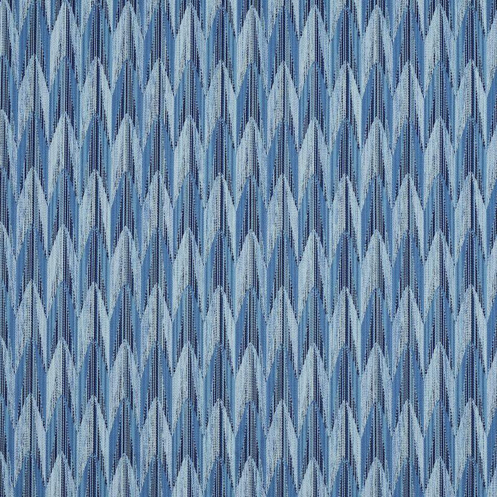 Verdant Indoor/Outdoor Blue 75912 by Schumacher Designer Fabric Indoor/Outdoor: Prints & Wovens 6.88" - Swanky Fabrics -