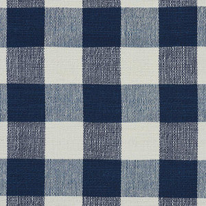 Barnes Performance Check Blue 77550 by Schumacher Designer Fabric