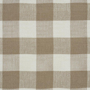 Barnes Performance Check Natural 77551 by Schumacher Designer Fabric