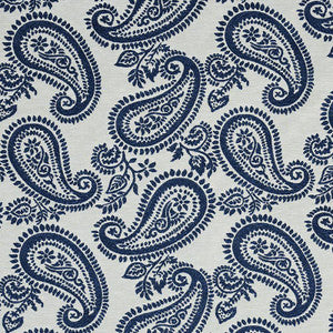 Milena Paisley Blue 78722 by Schumacher Designer Fabric