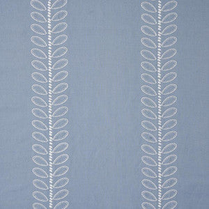 Camile Embroidery Sky 78742 by Schumacher Designer Fabric