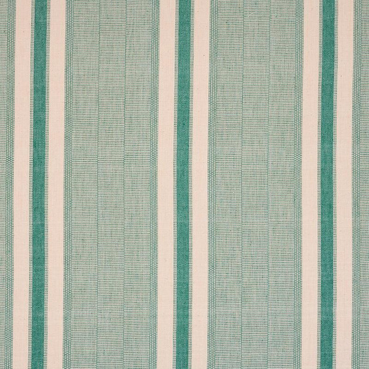 Ipala Hand Woven Stripe Duck Egg 78832 by Schumacher Designer Fabric A Rum Fellow 9.38" - Swanky Fabrics -