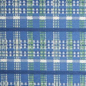 Zealand Check Peacock 79071 by Schumacher Designer Fabric