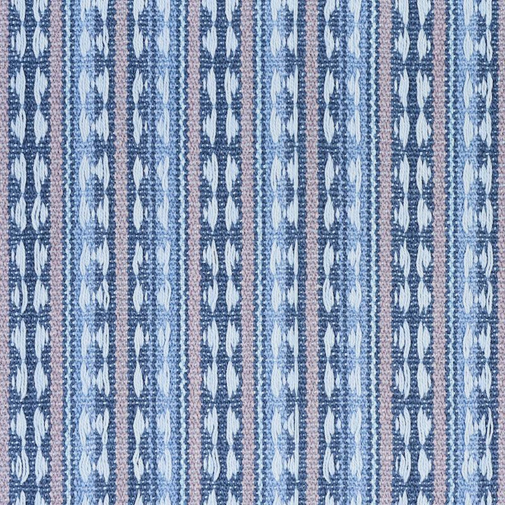 Tarnby Stripe Sky 79080 by Schumacher Designer Fabric Scandinavian Modern 3.75" - Swanky Fabrics -