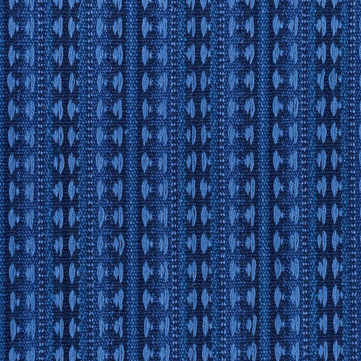 Tarnby Stripe Indigo 79081 by Schumacher Designer Fabric Scandinavian Modern 3.75" - Swanky Fabrics -
