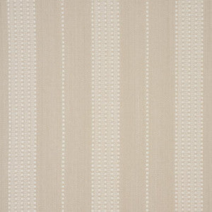 Lubeck Stripe Natural 79091 by Schumacher Designer Fabric