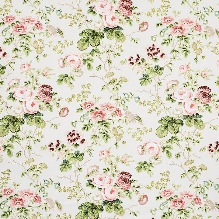 Salisbury Chintz Blush 178155 by Schumacher Designer Fabric Perennial Favorites 18.0" - Swanky Fabrics -
