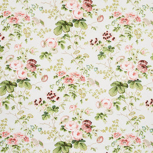 Salisbury Chintz Blush 178155 by Schumacher Designer Fabric