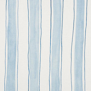 Tracing Stripes Sky 179700 by Schumacher Designer Fabric