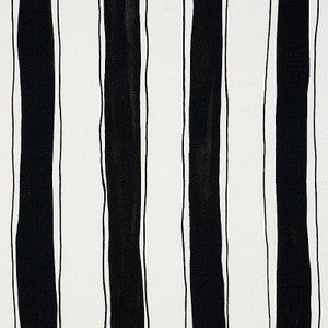 Tracing Stripes Black 179702 by Schumacher Designer Fabric