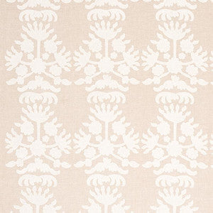 Cybele Embroidery Natural 79472 by Schumacher Designer Fabric