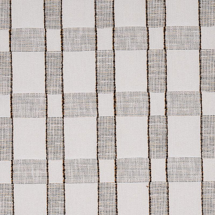 Elko Plaid Straw 80161 by Schumacher Designer Fabric World View 4.5" - Swanky Fabrics -