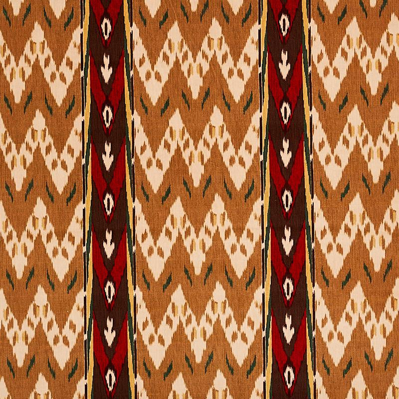 Samar Ikat Velvet Gold 80240 by Schumacher Designer Fabric Cut & Patterned Velvets 13.5" - Swanky Fabrics -