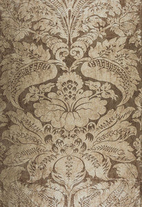Cordwain Damask Mica 65870 by Schumacher Designer Fabric