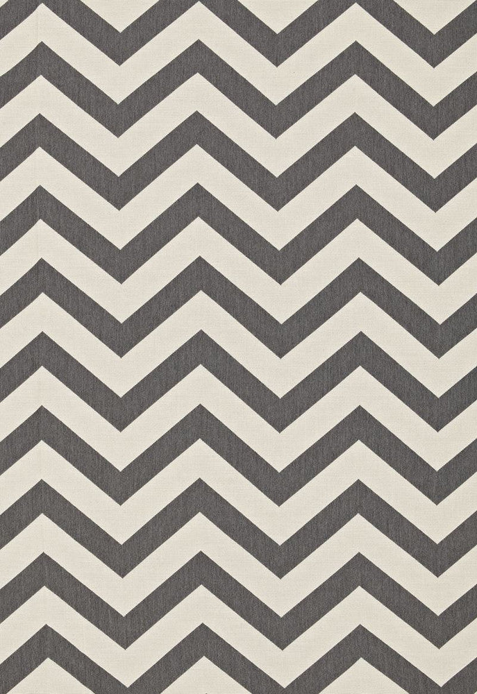 Antibes Chevron Oxford Grey 65922 by Schumacher Designer Fabric Cote-D'azure 100% Solution Wyzenbeek 15,000 Horizontal: 9 and Vertical: 4.5 54 - Swanky Fabrics -