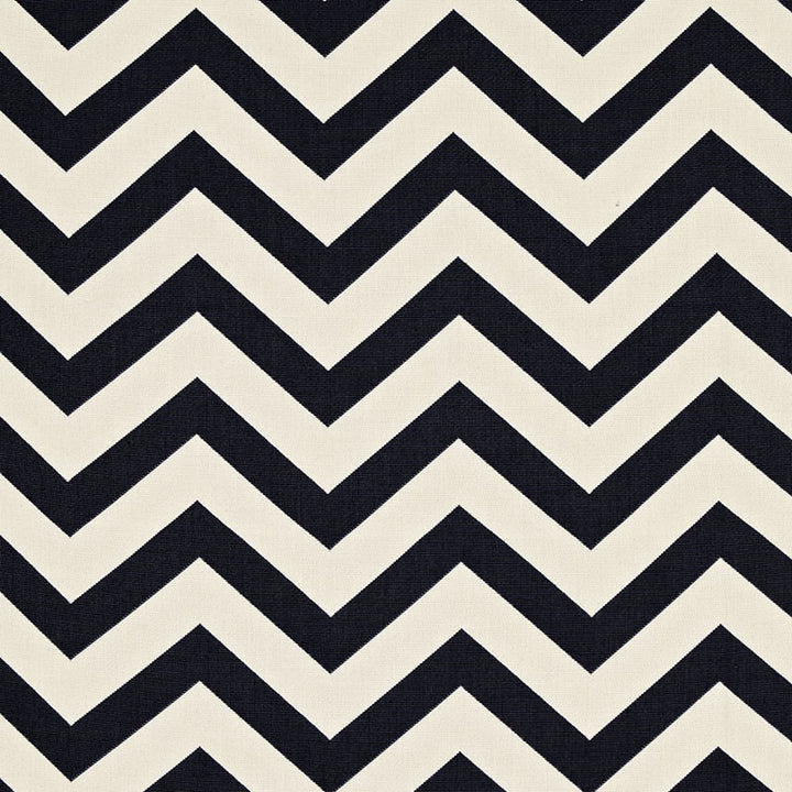 Antibes Chevron Jet 65923 by Schumacher Designer Fabric COTE D'AZUR See Sample MEXICO MEDIUM DUTY </p><p>Repeat: Horizontal: 9" (23CM) and Vertical: 4 1/2" (11CM) 54" WIDE (137CM) - Swanky Fabrics -
