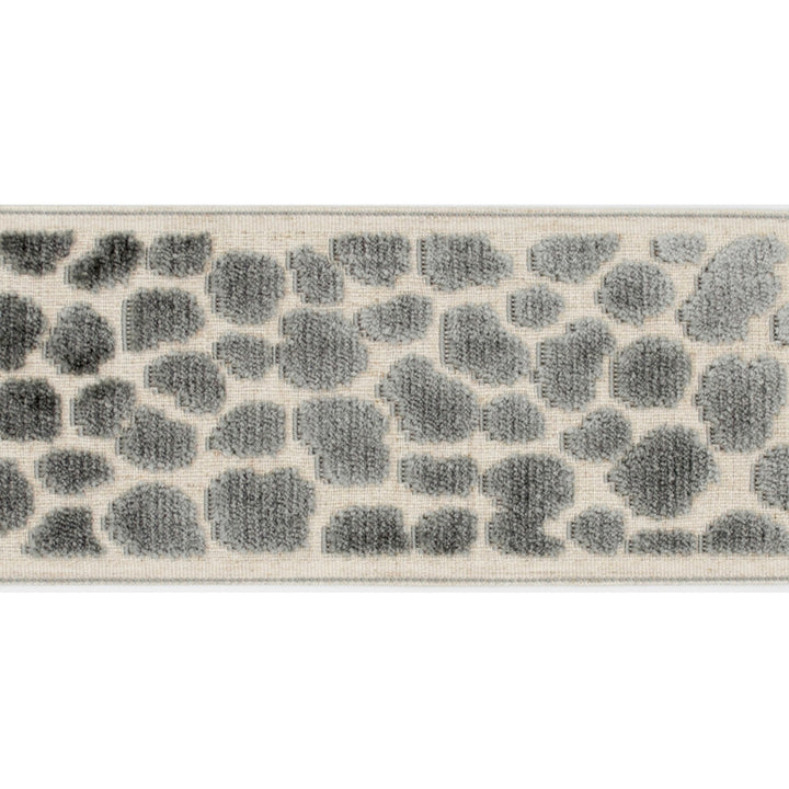 Alpas Gray by Europatex Designer Fabric Alpas 100% Polyester 3.50 inches - Swanky Fabrics -