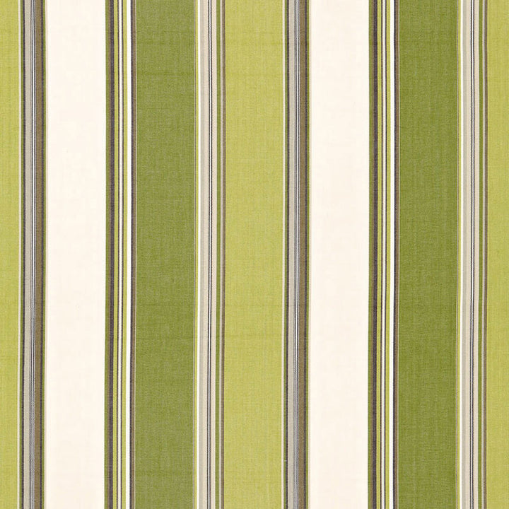 Addison Cotton Stripe Vert 66003 by Schumacher Designer Fabric SEA ISLAND STRIPES See Sample INDIA . </p><p>Repeat: Horizontal: 13 1/4" (34CM) and Vertical: - 53" WIDE (135CM) - Swanky Fabrics -