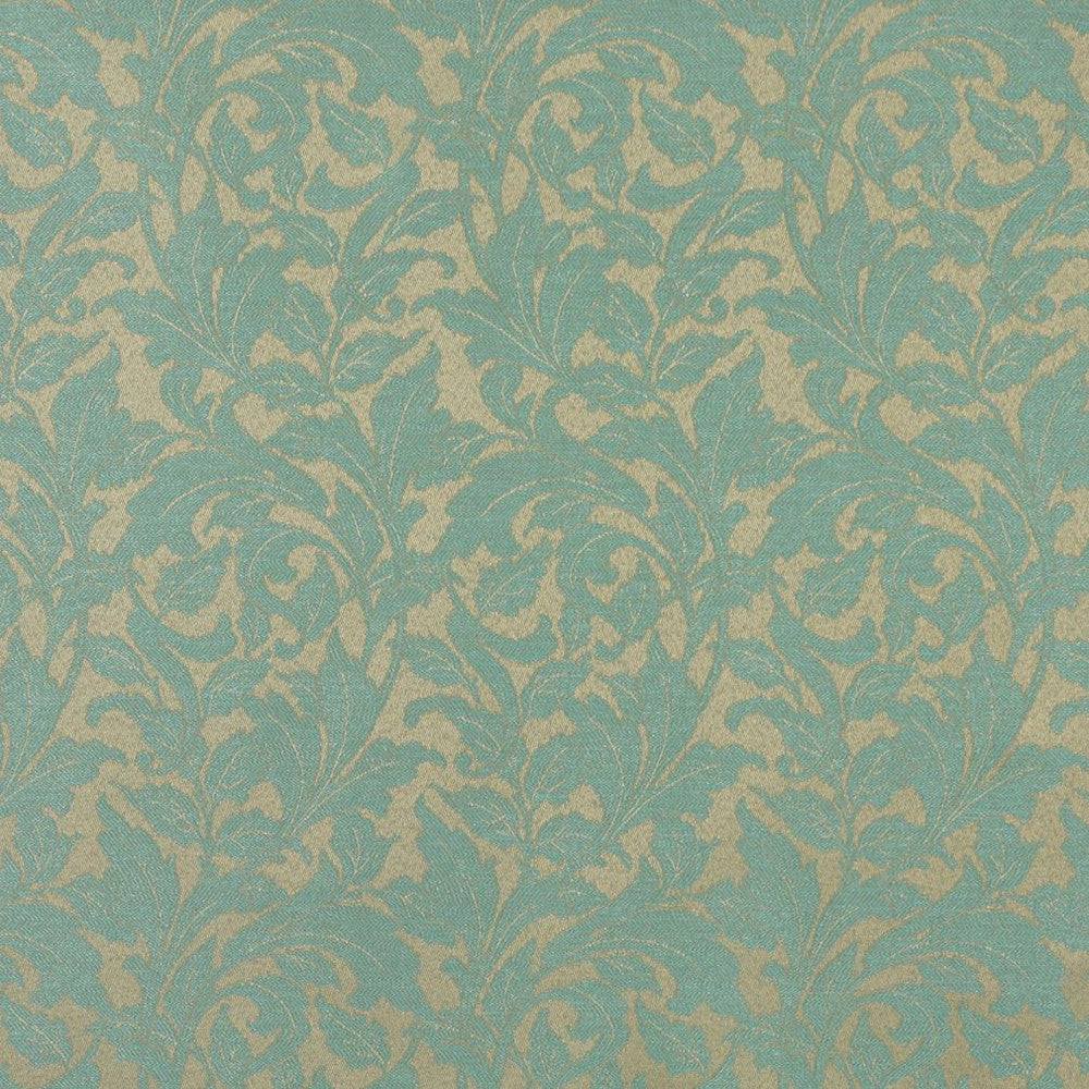 6600 Seafoam/Leaf by Charlotte Designer Fabric Outdoor/Indoor Oasis III 100% Woven Polyester Made In USA Exceeds 48,000 Wyzenbeek Rubs (Heavy Duty) Horizontal: 7.50" x Vertical: 20.0" 54 Inches - Swanky Fabrics -