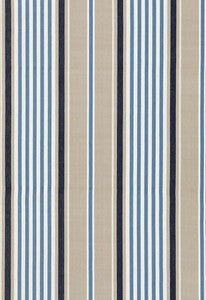 Minzer Cotton Stripe Indigo 66011 by Schumacher Designer Fabric