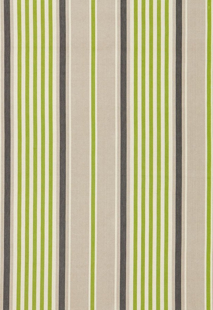 Minzer Cotton Stripe Vert 66012 by Schumacher Designer Fabric Sea-Island-Stripes 100% Cotton Martindale 23,000 Horizontal: 13.25 and Vertical: - 53 - Swanky Fabrics -