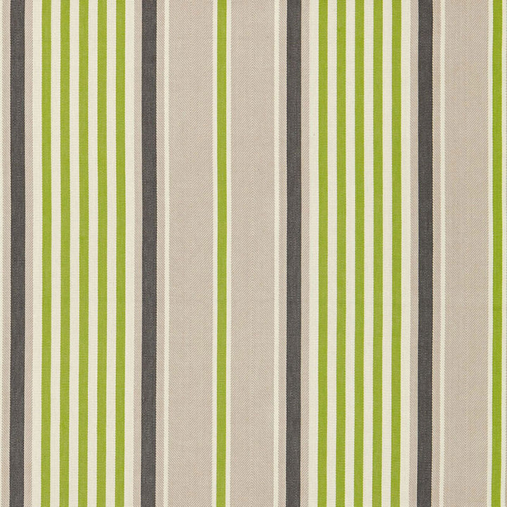 Minzer Cotton Stripe Vert 66012 by Schumacher Designer Fabric SEA ISLAND STRIPES See Sample INDIA . </p><p>Repeat: Horizontal: 13 1/4" (34CM) and Vertical: - 53" WIDE (135CM) - Swanky Fabrics -
