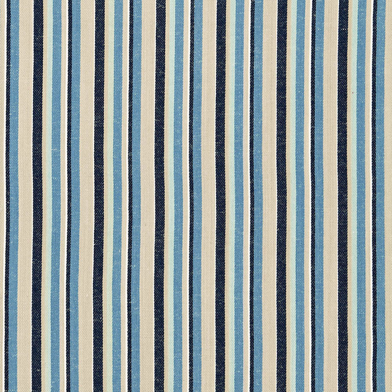 Kiawah Stripe Indigo 66030 by Schumacher Fabric Schumacher Fabric Kiawah Stripe Indigo 66030Fabric COTTON 58% INDIA </p><p>Repeat: H: HORZ. 4 1/8" (10CM) , V: 53.25 - Fabric Carolina -