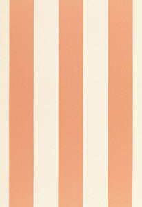 Beaufort Awning Stripe Peche 66043 by Schumacher Designer Fabric