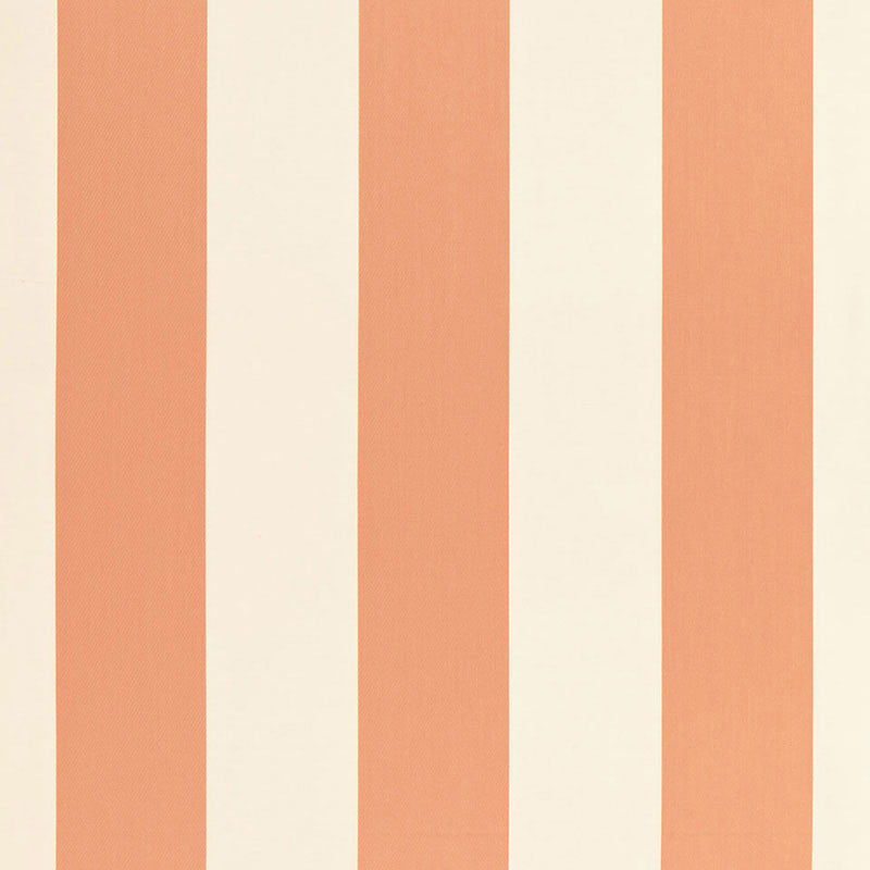 Beaufort Awning Stripe Peche 66043 by Schumacher Designer Fabric SEA ISLAND STRIPES See Sample INDIA . </p><p>Repeat: Horizontal: 8 3/4" (22CM) and Vertical: - 53 1/2" WIDE (136CM) - Swanky Fabrics -