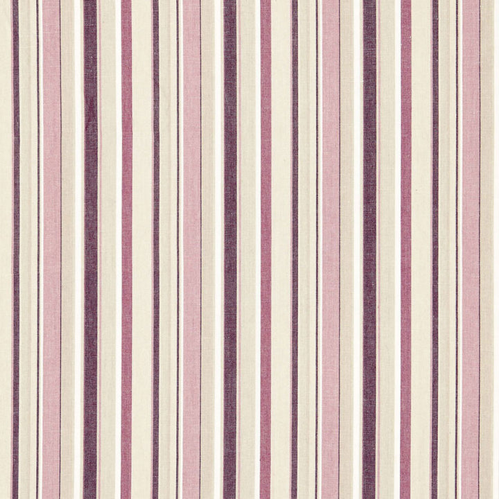 Tybee Stripe Mulberry 66052 by Schumacher Designer Fabric SEA ISLAND STRIPES See Sample INDIA . </p><p>Repeat: Horizontal: 6 3/4" (17CM) and Vertical: - 53 5/8" WIDE (136CM) - Swanky Fabrics -