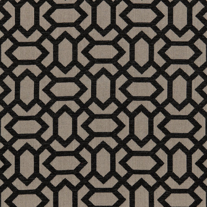San Remo Fret Jet 66062 by Schumacher Fabric Schumacher Fabric San Remo Fret Jet 66062Fabric SOLUTION DYED ACRYLIC 100% UNITED STATES OF AMERICA </p><p>Repeat: H: HORZ. 7 1/4" (18CM) , V: VERT. 6 1/2" (17CM) 54 - Fabric Carolina -