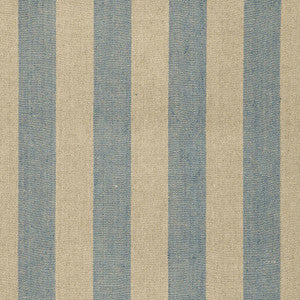 Augustin Linen Stripe Denim / Linen 66073 by Schumacher Designer Fabric
