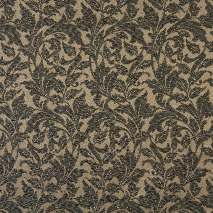 6607 Cafe/Leaf by Charlotte Designer Fabric Outdoor/Indoor Oasis III 100% Woven Polyester Made In USA Exceeds 48,000 Wyzenbeek Rubs (Heavy Duty) Horizontal: 7.50" x Vertical: 20.0" 54 Inches - Swanky Fabrics -