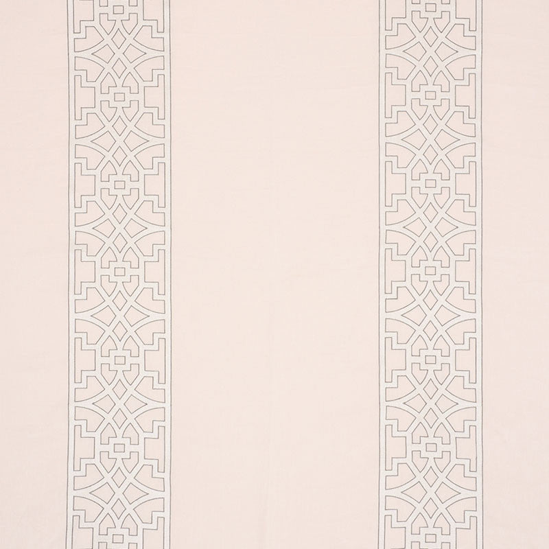 Don'T Fret Blush Conch 66183 by Schumacher Designer Fabric SHEERS & CASEMENTS III LINEN 73% VISCOSE 27% INDIA </p><p>Repeat: Horizontal: 27" (69CM) and Vertical: 7 3/4" (20CM) 55 - Swanky Fabrics -