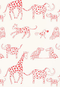Jungle Jubilee Punch 66253 by Schumacher Designer Fabric