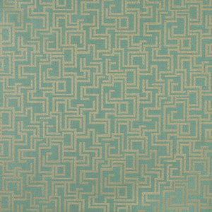 6632 Seafoam/Geometric by Charlotte Designer Fabric