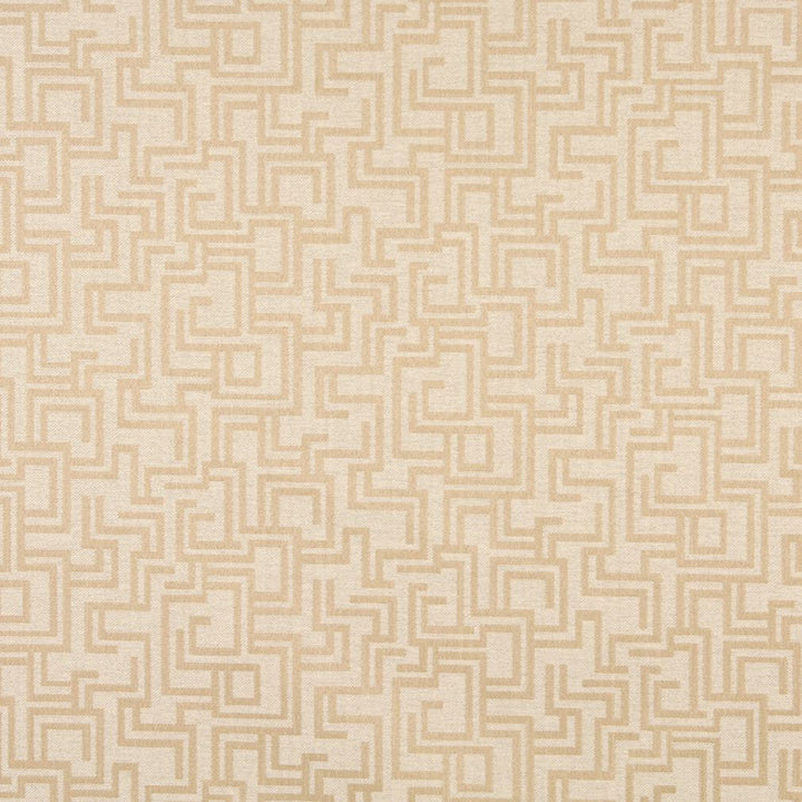 6633 Sand/Geometric by Charlotte Designer Fabric Outdoor/Indoor Oasis III 100% Woven Polyester Made In USA Exceeds 48,000 Wyzenbeek Rubs (Heavy Duty) Horizontal: 29.0" x Vertical: 10.0" 54 Inches - Swanky Fabrics -