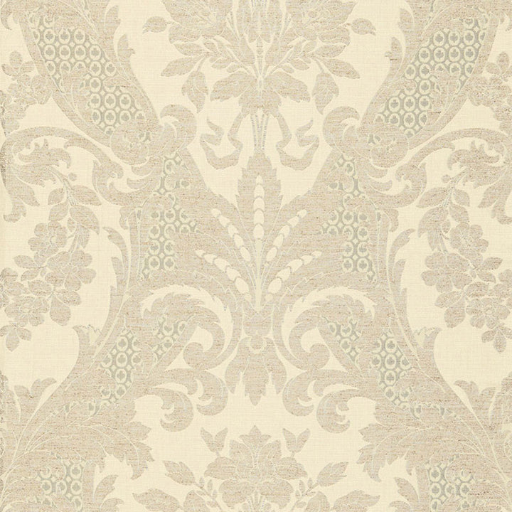 Toscana Linen Damask Greige 66340 by Schumacher Designer Fabric PALAZZO See Sample ITALY HEAVY DUTY </p><p>Repeat: Horizontal: 28" (71CM) and Vertical: 28" (71CM) 56" WIDE (142CM) - Swanky Fabrics -