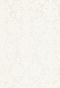 Kirkmicha Jacquard Madras Ivory 66370 by Schumacher Designer Fabric