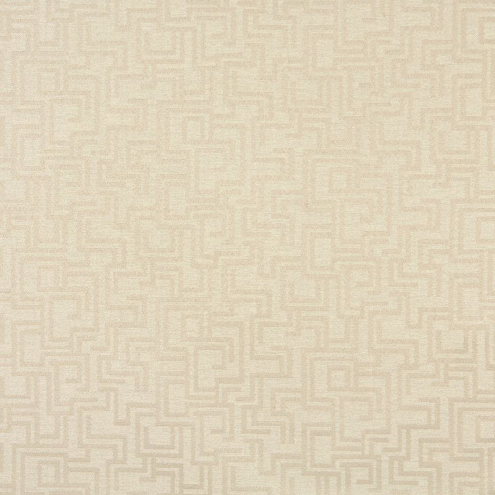 6637 Ivory/Geometric by Charlotte Designer Fabric Outdoor/Indoor Oasis III 100% Woven Polyester Made In USA Exceeds 48,000 Wyzenbeek Rubs (Heavy Duty) Horizontal: 29.0" x Vertical: 10.0" 54 Inches - Swanky Fabrics -