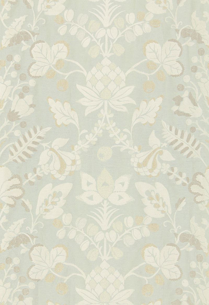 Sorano Weave Celestial 66390 by Schumacher Designer Fabric Palazzo 35% Linen, 25% Cotton, 25% Viscose, 15% Silk Wyzenbeek 10,000 Horizontal: 27 and Vertical: 26 54 - Swanky Fabrics -