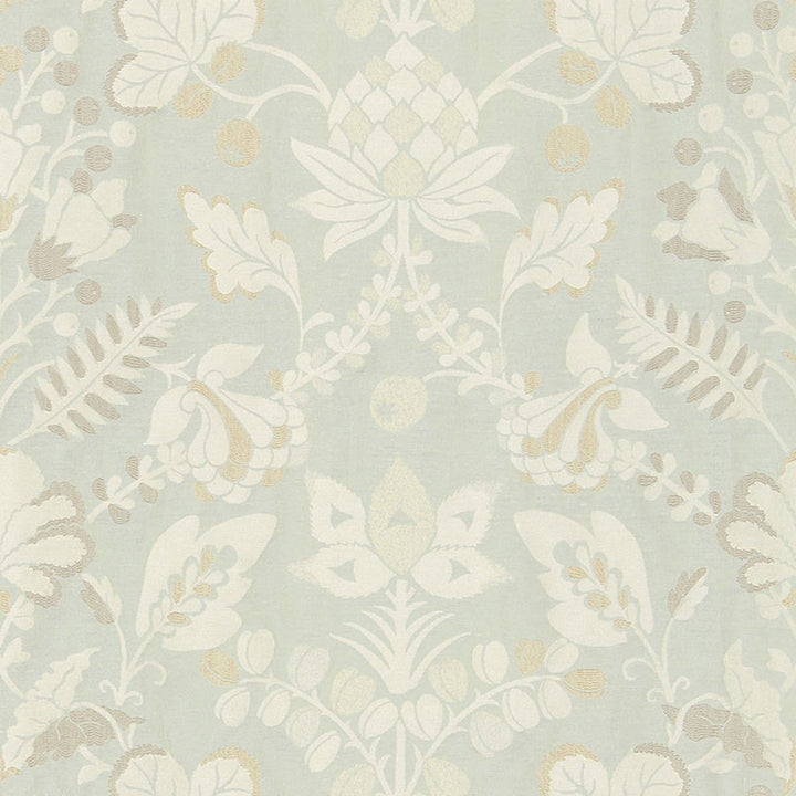 Sorano Weave Celestial 66390 by Schumacher Designer Fabric PALAZZO LINEN 35% COTTON 25% ITALY WYZENBEEK 10,000 </p><p>Repeat: Horizontal: 27" (69CM) and Vertical: 26" (66CM) 54 - Swanky Fabrics -