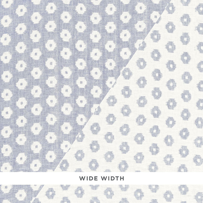 Timur Weave Indigo 66612 by Schumacher Designer Fabric PALAZZO LINEN 100% SPAIN MARTINDALE 10,000 </p><p>Repeat: Horizontal: 1 1/8" (3CM) and Vertical: 4 1/2" (11CM) 118 - Swanky Fabrics -