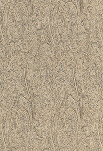 Cameron Wool Paisley Buckskin 66702 by Schumacher Designer Fabric
