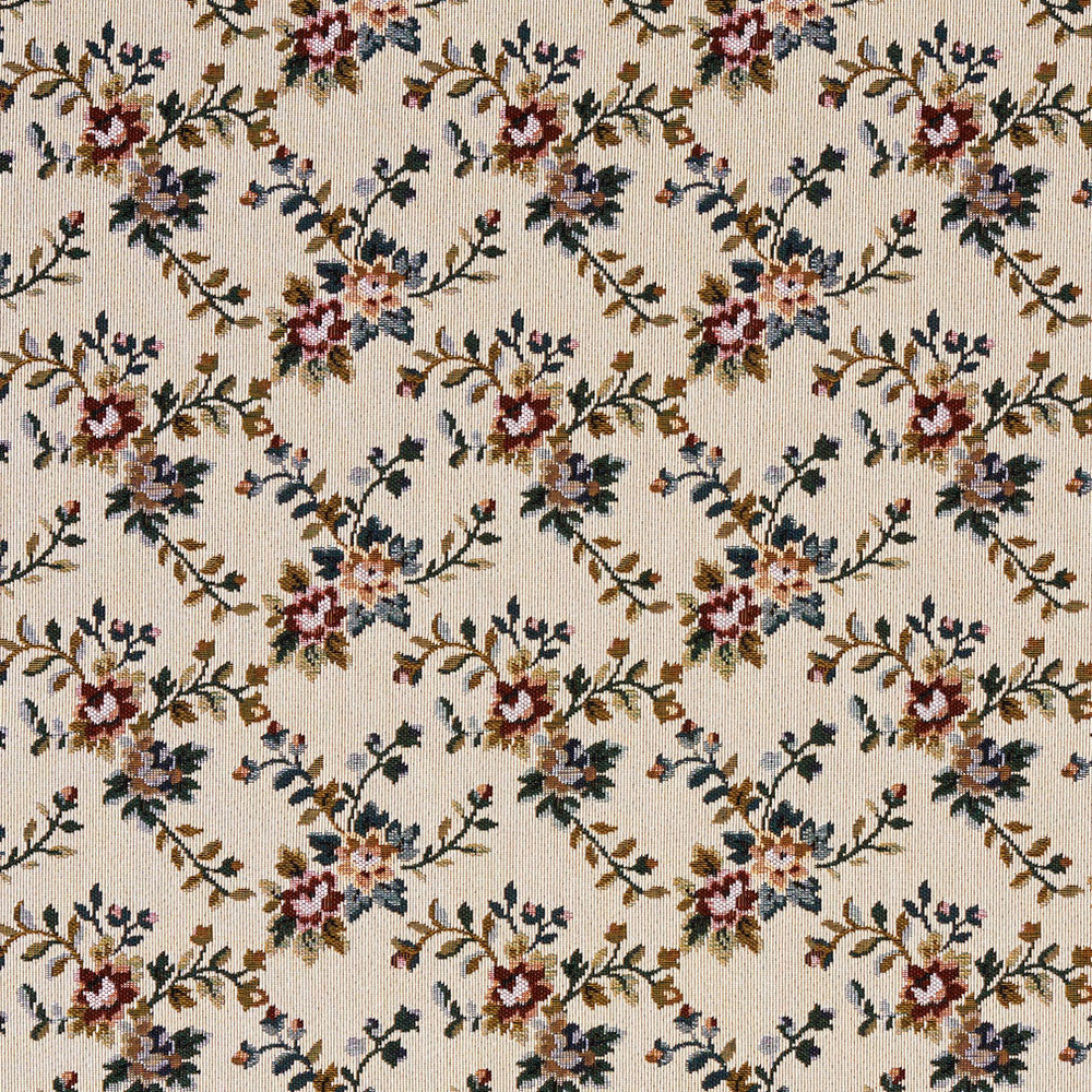 6675 Praline by Charlotte Designer Fabric Tapestry Treasures III 36% Polyester, 32% Cotton, 32% Olefin Canada Exceeds 100,000 Wyzenbeek Rubs (Heavy Duty) </p><p>Repeat: Horizontal: 6.75" x Vertical: 4.5" 54 Inches - Swanky Fabrics -