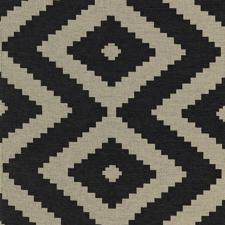 Vail Chenille Raven 66763 by Schumacher Designer Fabric LUXE LODGE See Sample UNITED STATES OF AMERICA . </p><p>Repeat: Horizontal: 26" (66CM) and Vertical: 14" (36CM) 51 1/2" WIDE (131CM) - Swanky Fabrics -