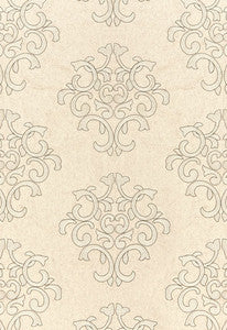 Byron Embroidered Wool Oat 66832 by Schumacher Designer Fabric