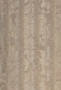 Zelda Damask Pewter 66840 by Schumacher Designer Fabric