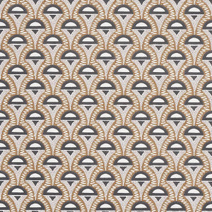 Abelino Camel & Black 5012080 by Schumacher Designer Wallpaper