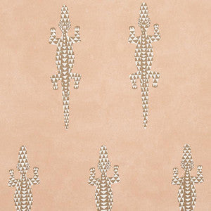 Baracoa Terracotta 5012102 by Schumacher Designer Wallpaper